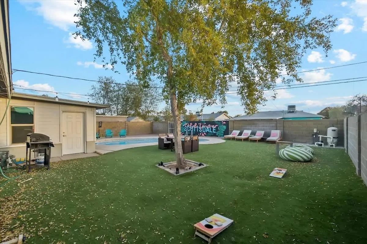 5 Min To Old Town Huge Backyard Villa Скоттсдейл 0*,
