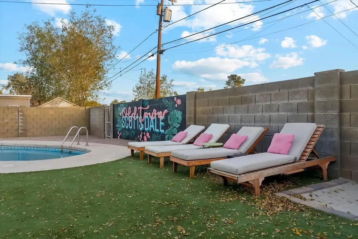 Дом отдыха 5 Min To Old Town Huge Backyard Villa Скоттсдейл
